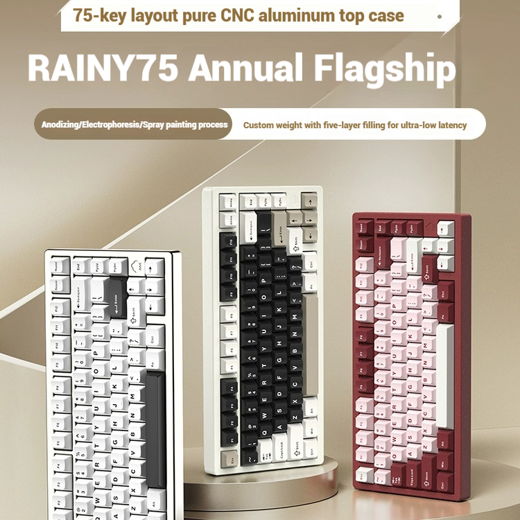 Esports Gaming Pc - 무선 블루투스 RAINY75 맞춤형 게이밍 키보드