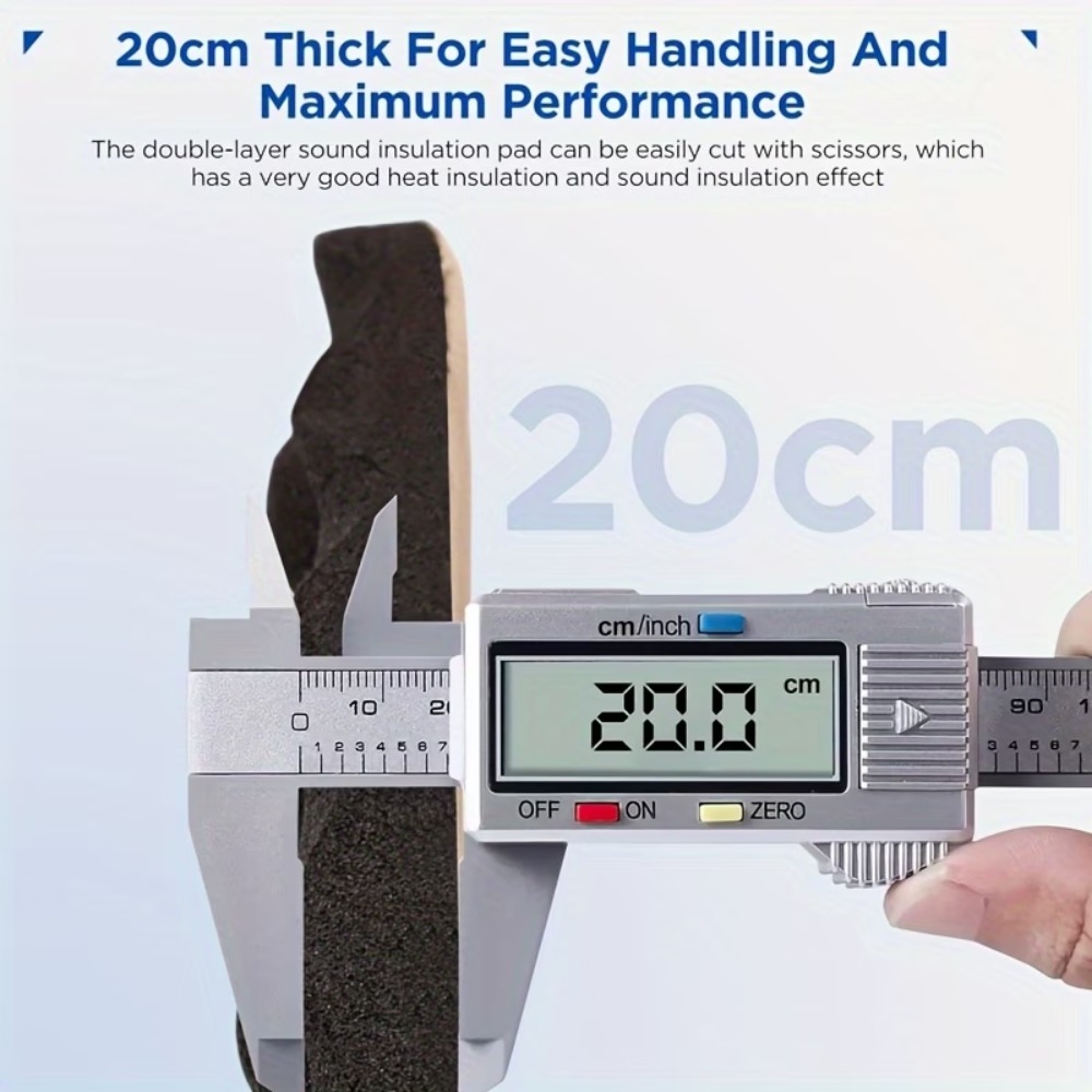 1 롤 2cm-50x100cm 자체 접착식 검정색 방음 - Sound Dampening Foam 리뷰 및 가격