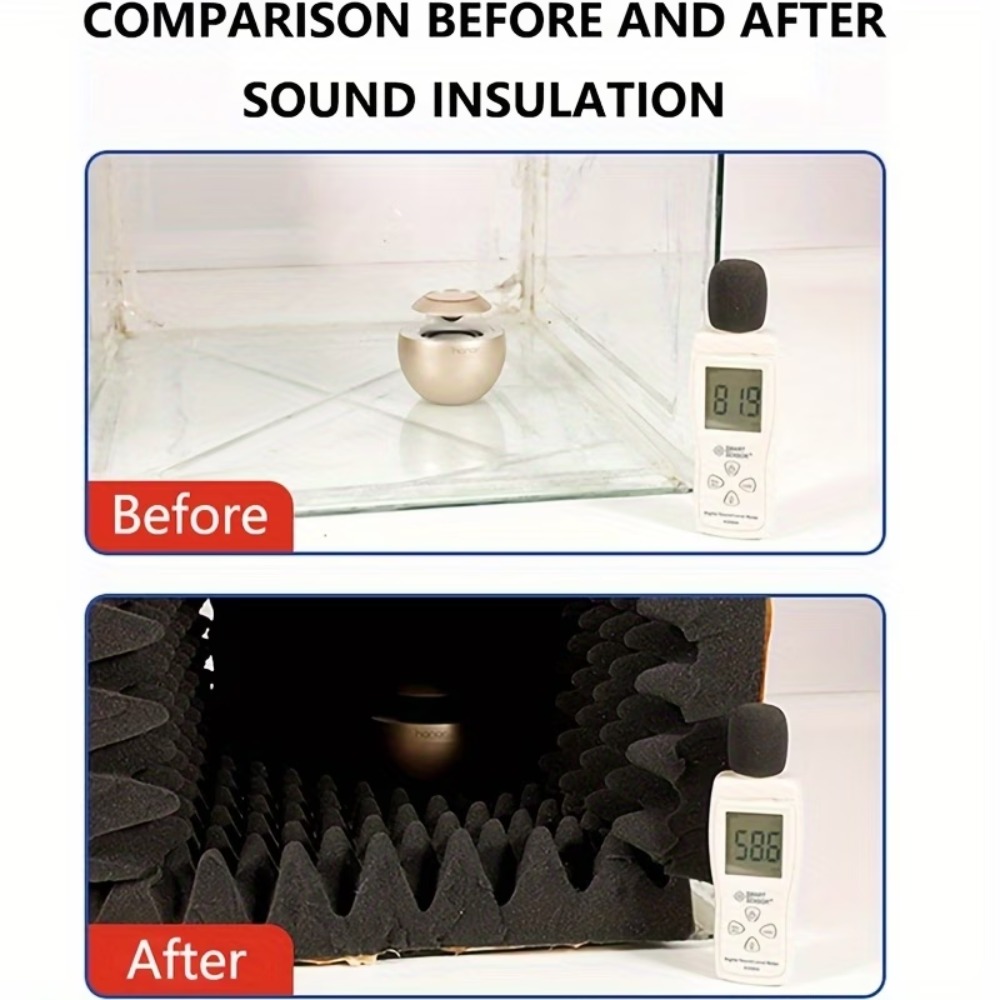1 롤 2cm-50x100cm 자체 접착식 검정색 방음 - Sound Dampening Foam 리뷰 및 가격
