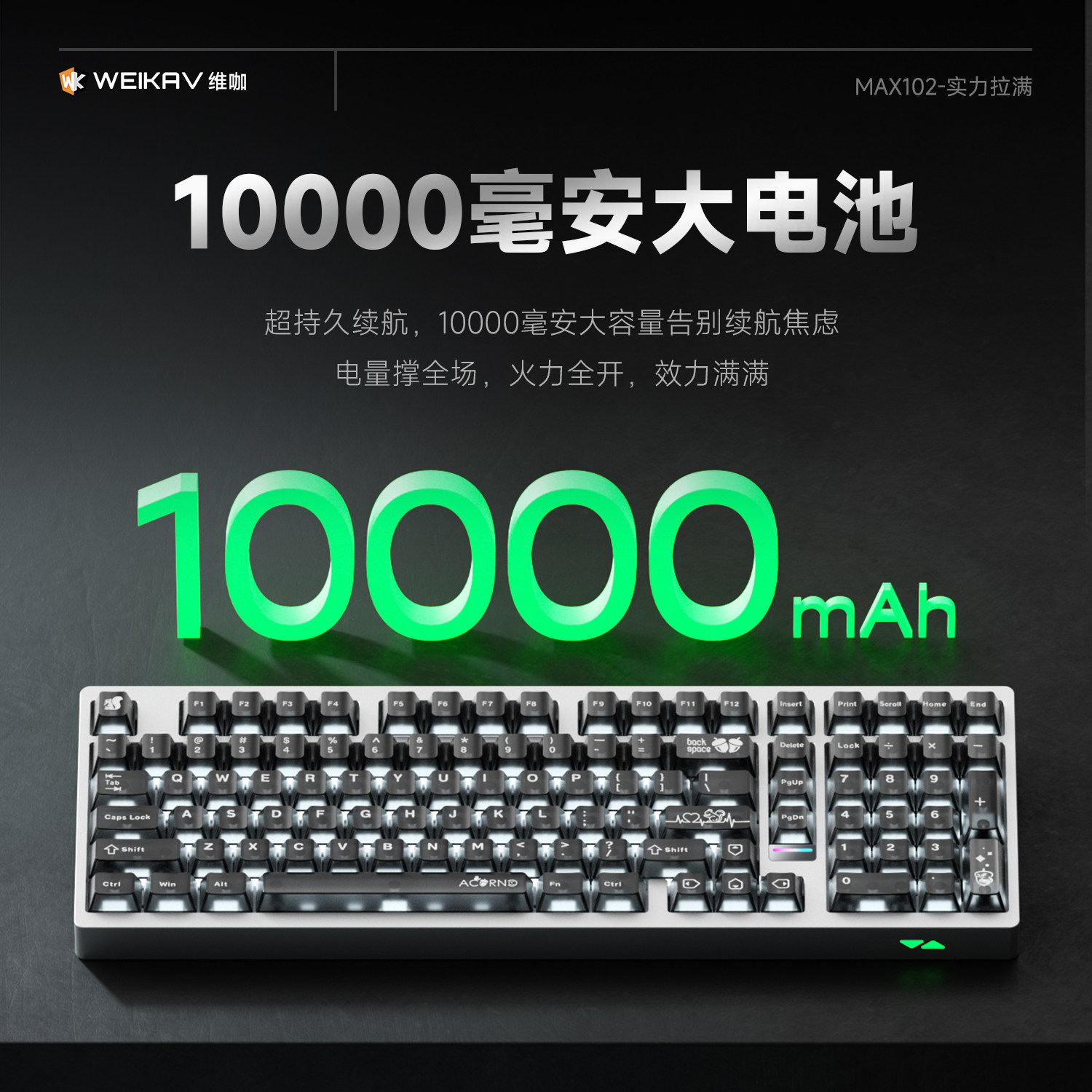 Weika Max102 알루미늄 케이스 무선 기계식 키 - Esports Gamer 리뷰 및 가격