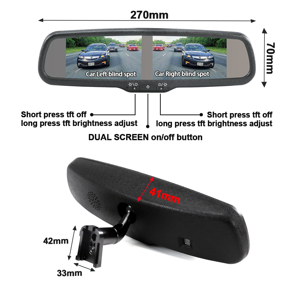 카산보 4.3인치 듀얼 스크린 모니터 (도요타 타코마, - Dual Monitor Stand 리뷰 및 가격
