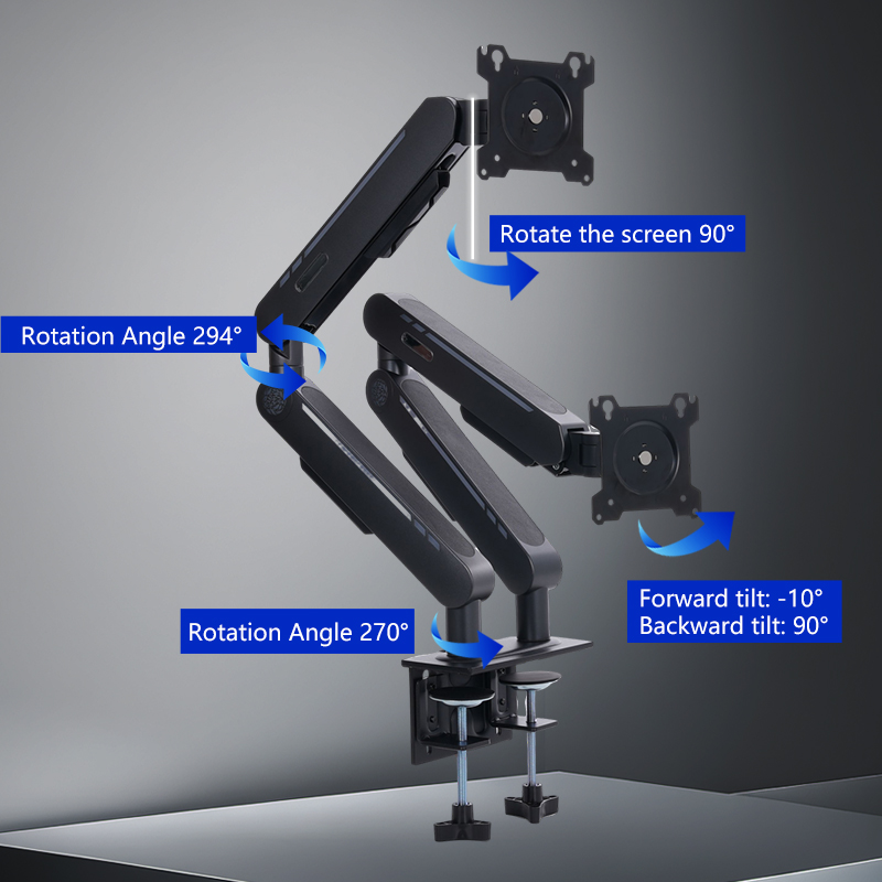 신제품 가스 스프링 데스크 마운트 스탠드, 대부분의 1 - Dual Monitor Stand 리뷰 및 가격