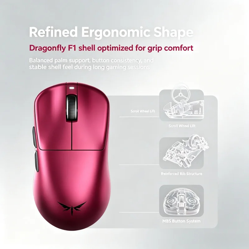 VGN Dragonfly F1 V5 무선 게이밍 마우스 - Esports Gaming Pc 리뷰 및 가격