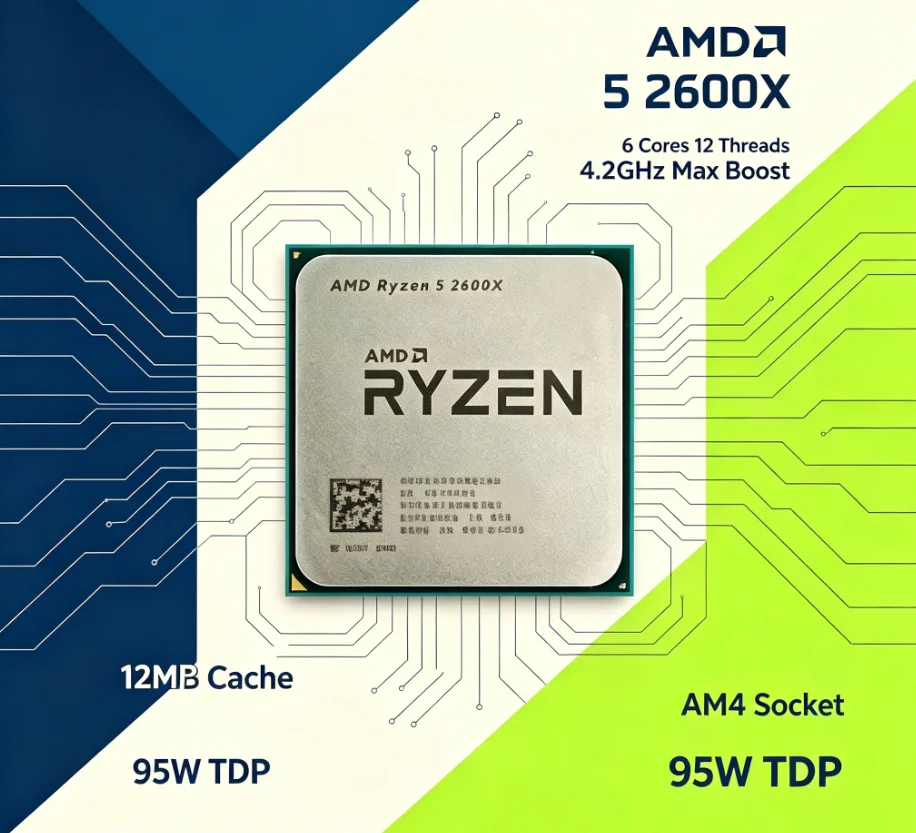 AMD R5 2600X 12nm AM4 데스크탑 프로세 - Esports Gaming Pc 리뷰 및 가격