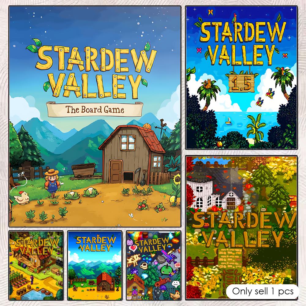 S-Stardew V-ValleyS 포스터 HD 벽 장 - Esports And Gaming Lounge 리뷰 및 가격