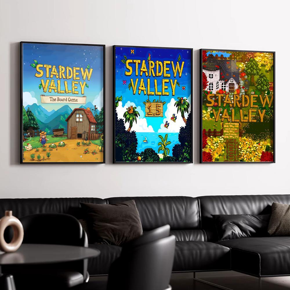 S-Stardew V-ValleyS 포스터 HD 벽 장 - Esports And Gaming Lounge 리뷰 및 가격
